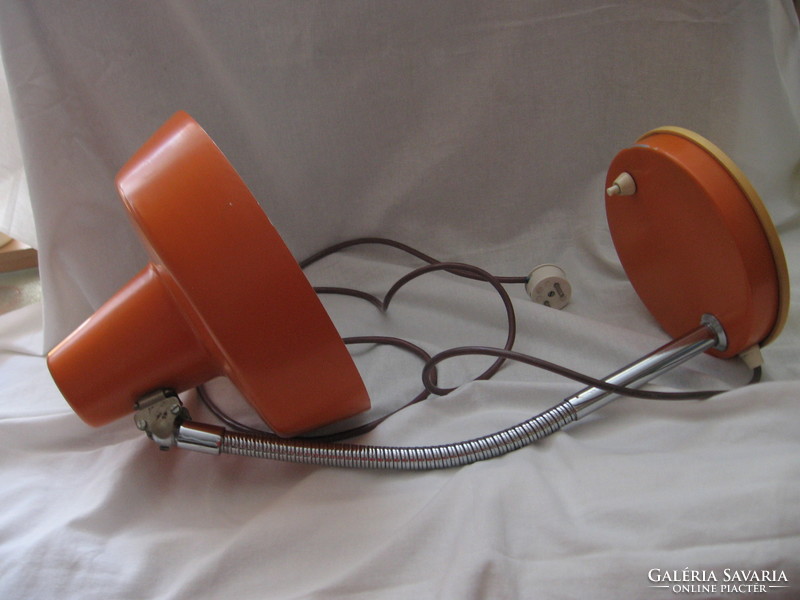 Retro space age deer orange lamp