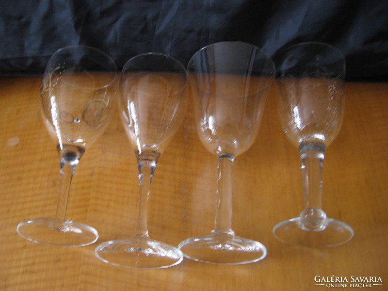 3 champagne glasses, wine glass, candle holder, decoration