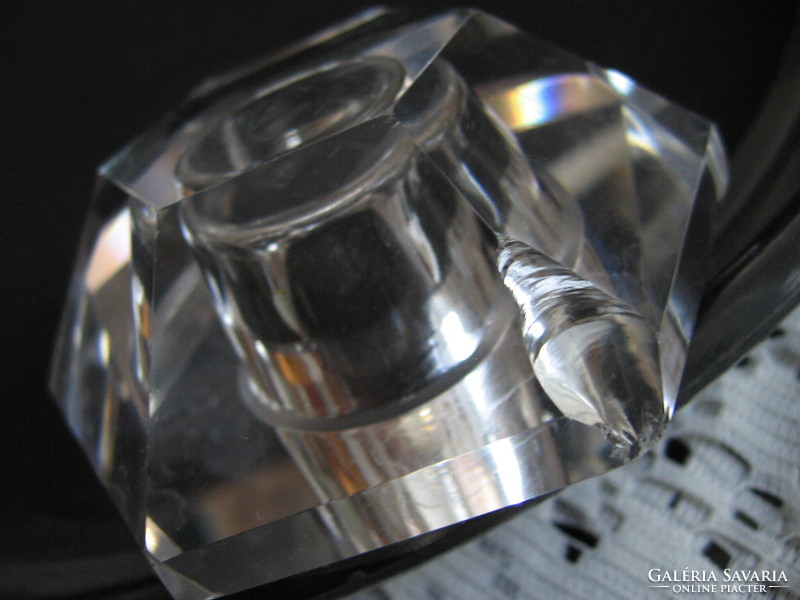 Crystal candle holder