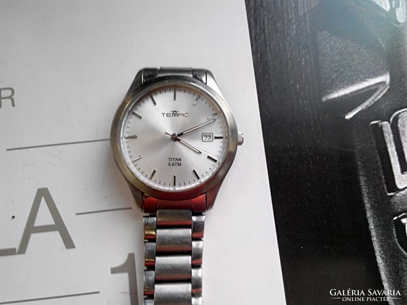 (Fq13) tempic titanium antiallergenic wristwatch