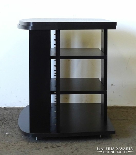 1K280 rotatable black TV stand with cd holder