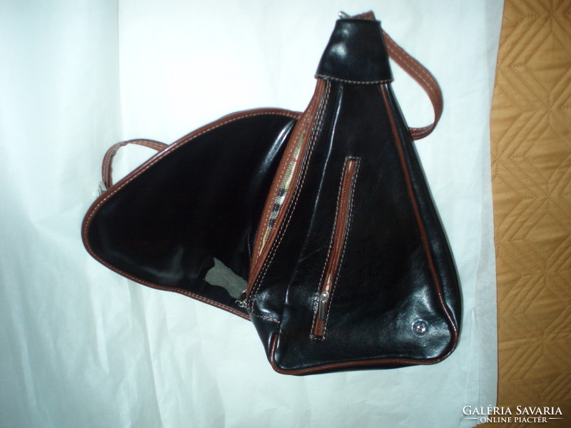 Vintage Italian leather backpack, shoulder bag