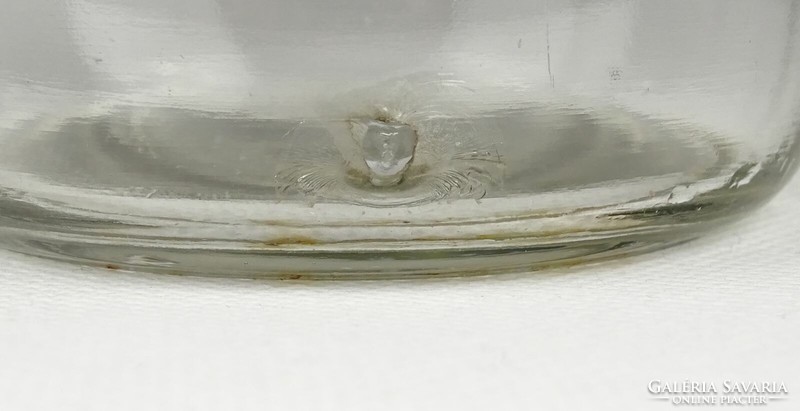 1I614 Régi gyógyszertári patika üveg pár 19 cm
