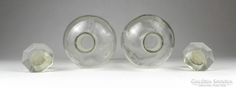 1I631 pair of old pharmacy apothecary bottles 18.5 Cm