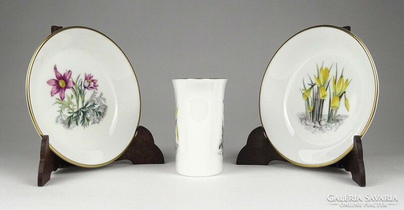 1K110 Royal Worcester angol porcelán dísztárgy 3 darab