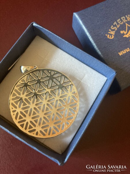 Silver flower of life pendant