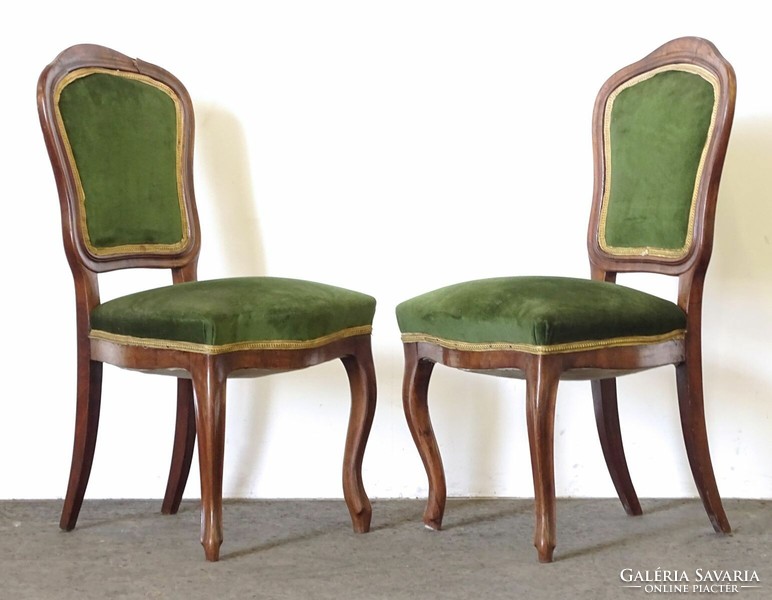 0S658 Antik neobarokk szék pár