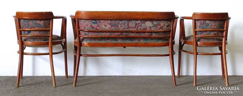 0X905 old art nouveau thonet salon sofa set