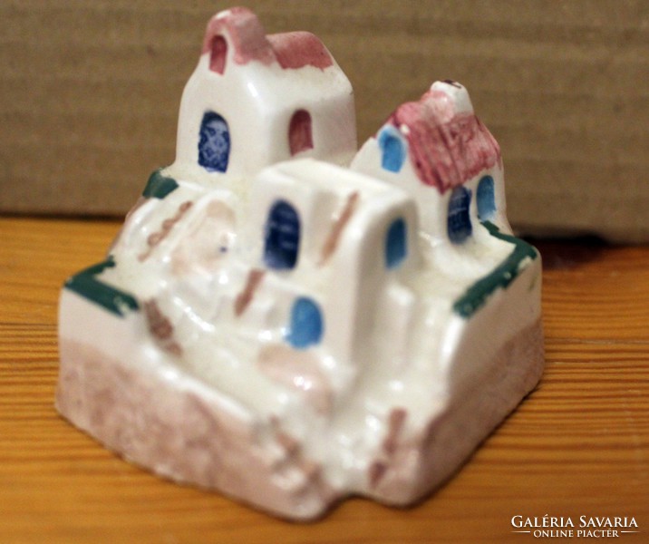 Tiny ceramic buildings