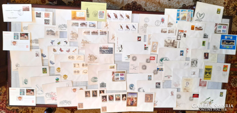 Collection of Fdc first day envelope postage stamps from the 1980s
