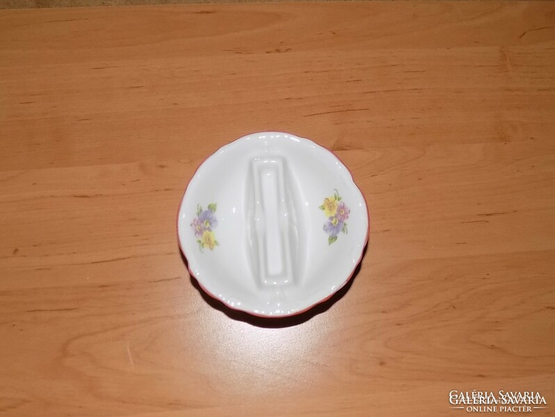 Old porcelain table salt and pepper holder (5/d)