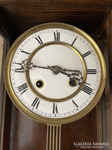 Tin German wall clock from the 1890s