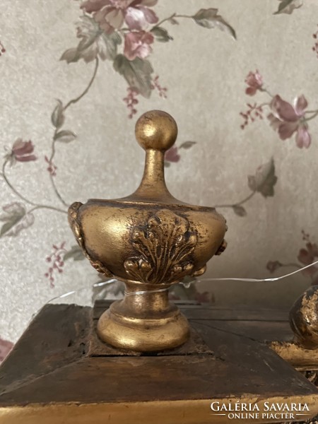 Barokk - klasszicista faragott, aranyozott tükör az 1800-as évek második feléből