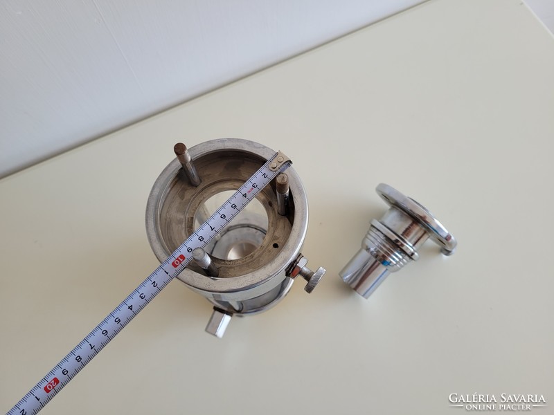 Régi retro laboratórium eszköz üveg és rozsdamentes acél labor vizsgáló eszköz