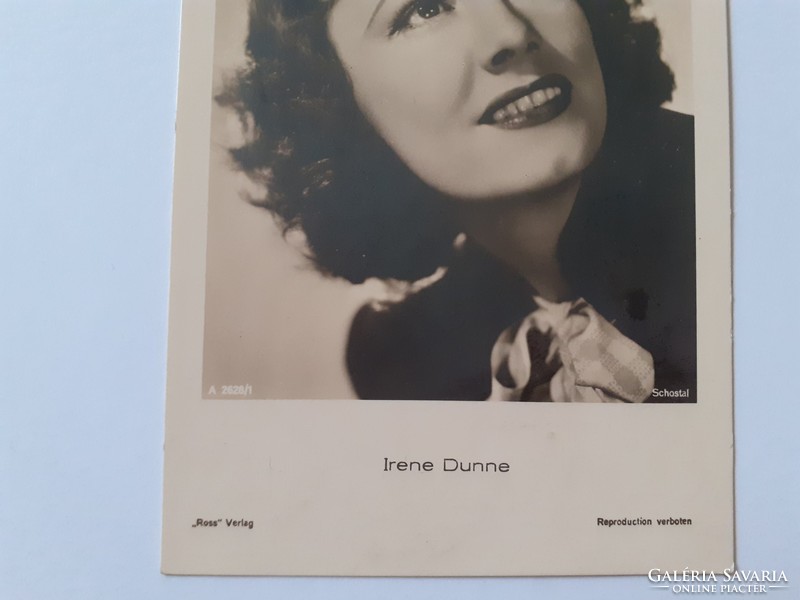 Régi fotó Irene Dunne színésznő képeslap