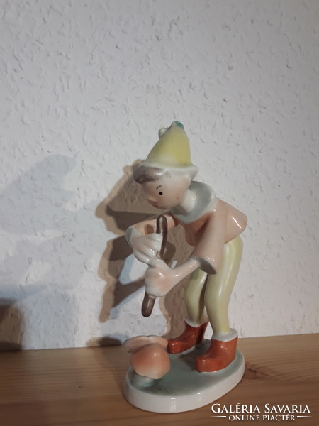 A rare Budapest porcelain lottery boy