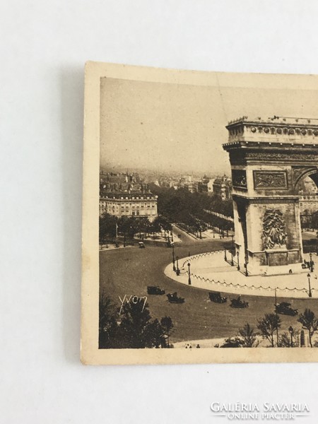 Antique, old, postal clean, French postcard - Paris, Arc de Triomphe '20s / '30s