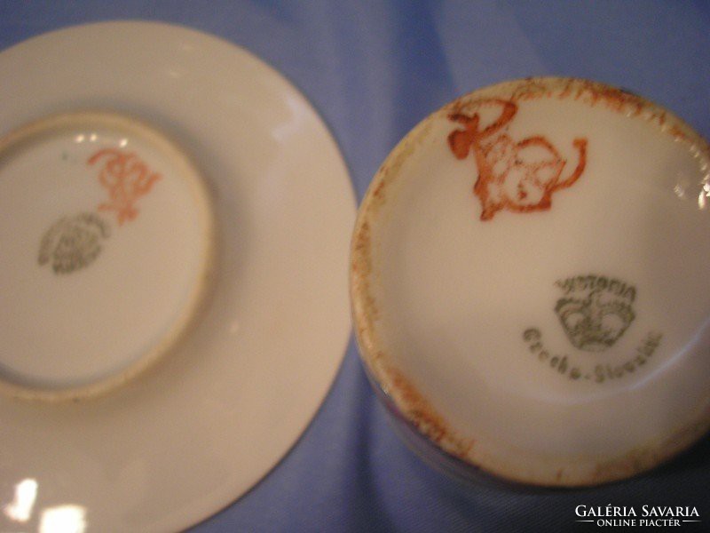 E26 antique Japanese bone china tea/coffee set marked monarchy beli rarity for sale