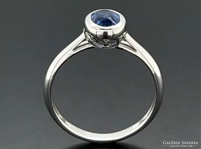 Mesés  kyanit  drágaköves gyűrű, 56 méret   925 ezüst  új