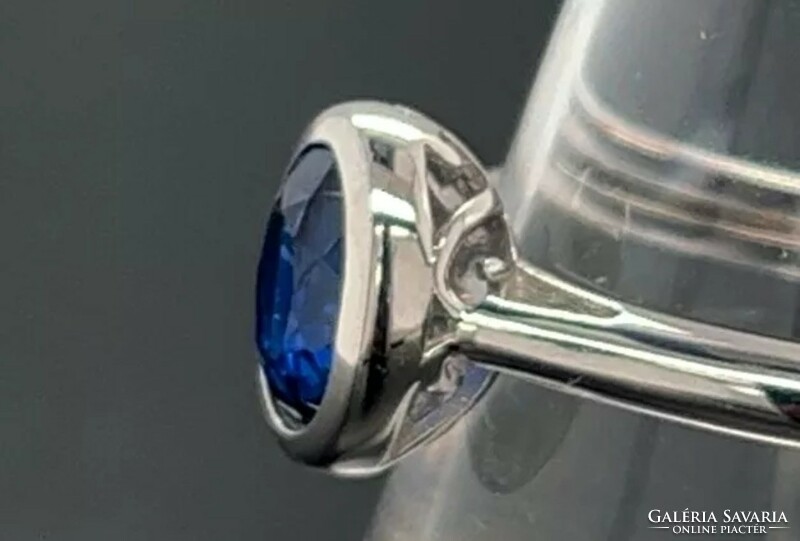 Mesés  kyanit  drágaköves gyűrű, 56 méret   925 ezüst  új