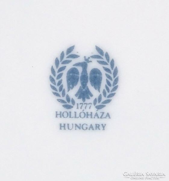 1F899 Jurcsák László Hollóházi porcelán dísztányér 16 cm