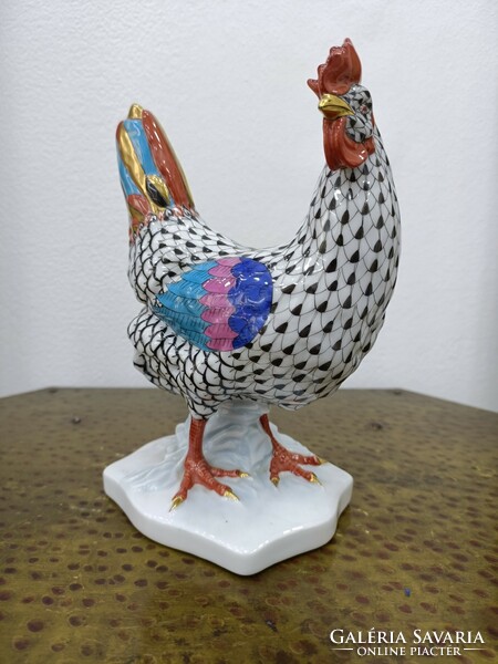 Rare 19cm Herend scale pattern rooster!