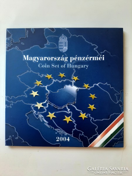 Coins of Hungary 2004 EU membership in a decorative case circulation line