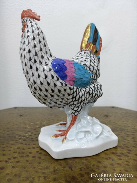 Rare 19cm Herend scale pattern rooster!