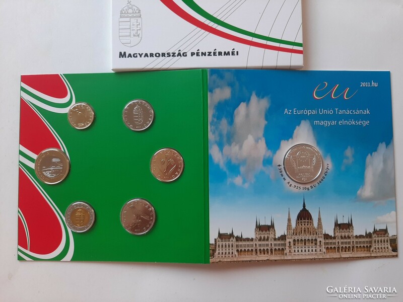 2011 Hungarian coin circulation line EU Hungarian Hungarian presidency in it silver 3000 HUF