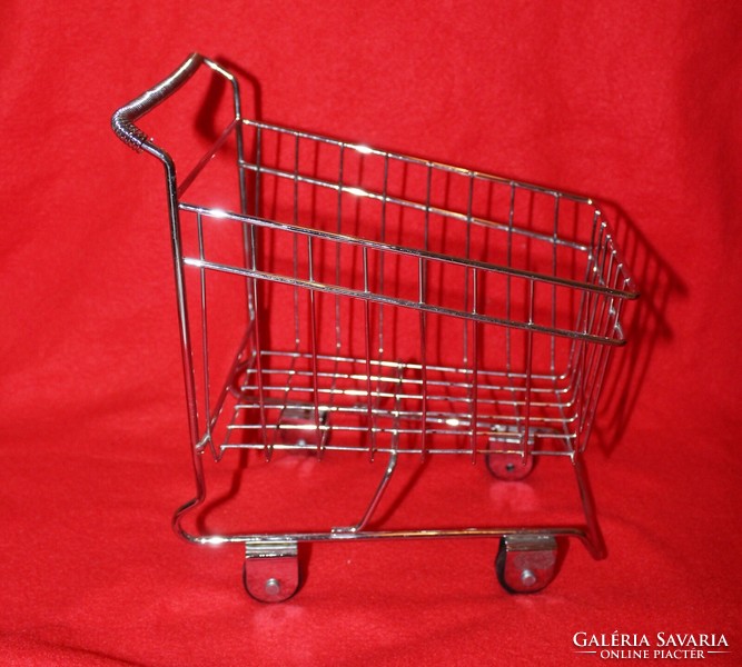 Mini metal shopping cart