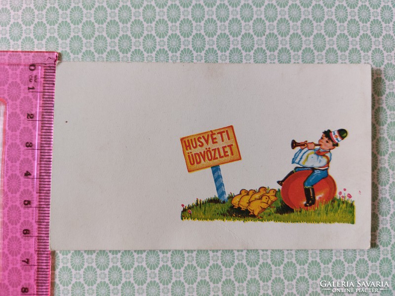 Régi húsvéti képeslap 1944  mini levelezőlap üdvözlőkártya