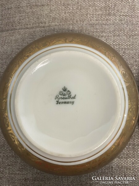 Rosenthal Bavaria Porcelán Virágmintás Bonbonier A22