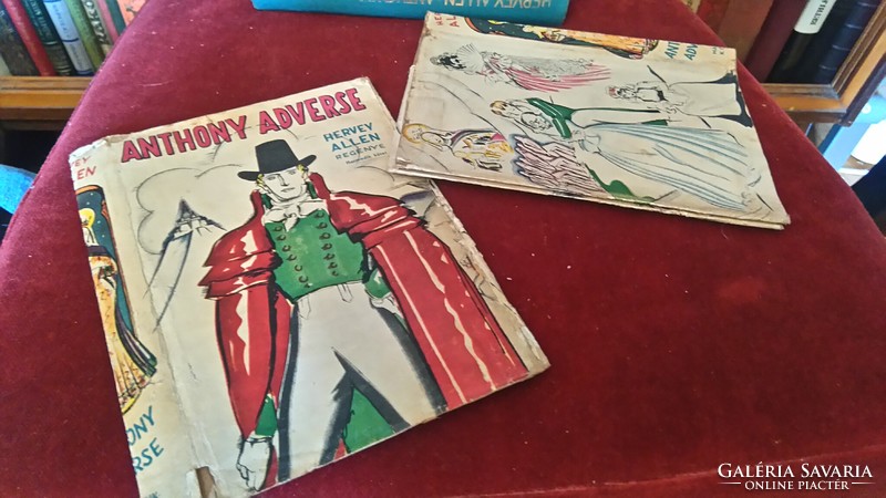 Hervey allen-anthony adverse i-iii.Singer and wolfner about 1936 + two original paper covers!