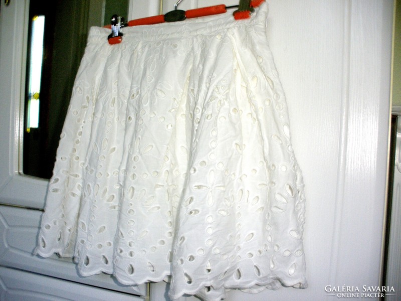 H&m white beach print skirt size 40