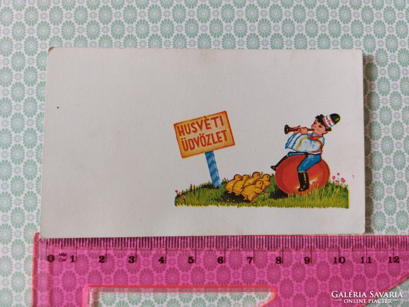 Régi húsvéti képeslap 1944  mini levelezőlap üdvözlőkártya