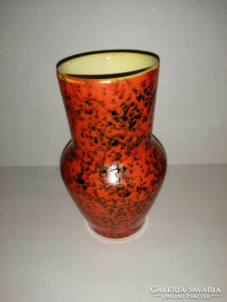 Tófej industrial artist ceramic vase 16 cm (8/d)