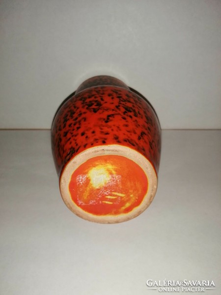 Tófej industrial artist ceramic vase 16 cm (8/d)