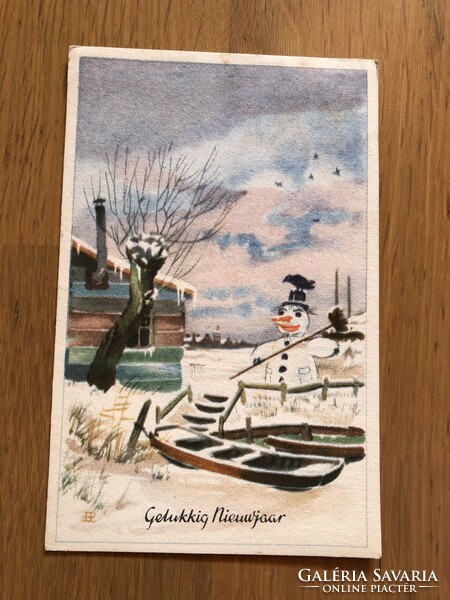 Old New Year postcard