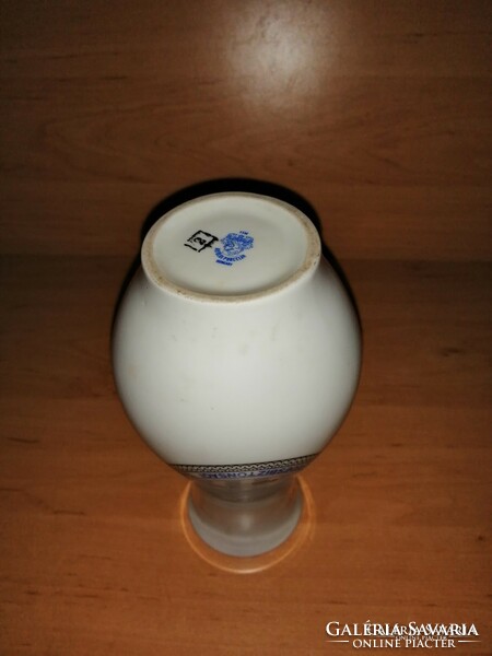 Alföld porcelain vase 19 cm Csongrád county traffic safety council (1/d)