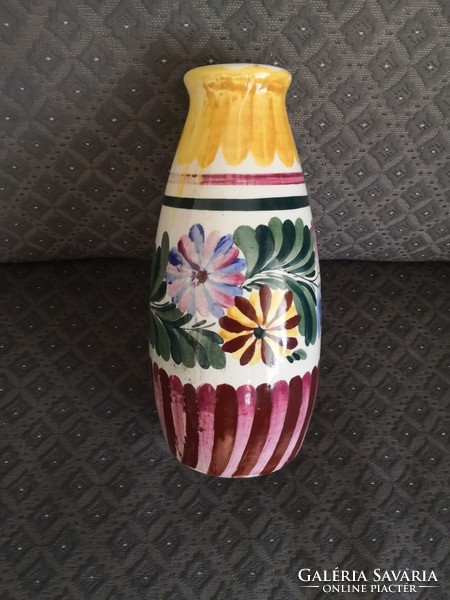 Emil Fischer folk art nouveau vase, around 1900