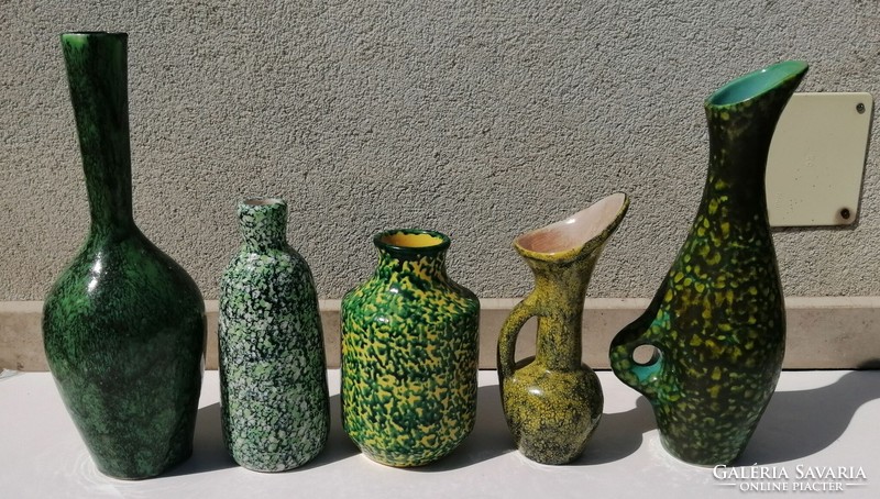 Retro vases in a similar style