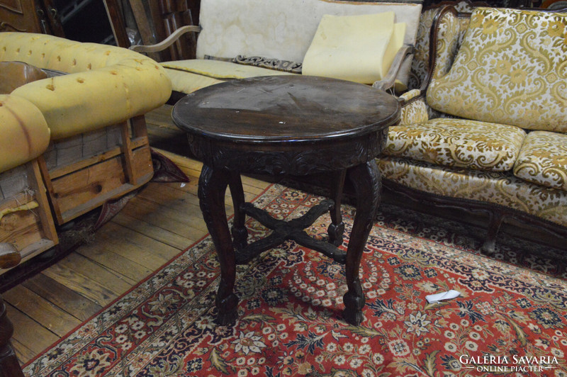 Antique Neo-Renaissance sofa + table