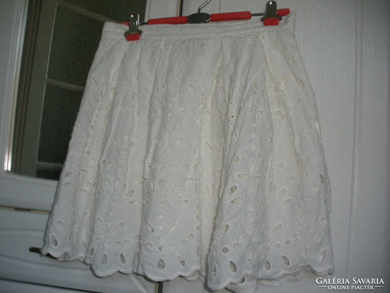 H&m white beach print skirt size 40