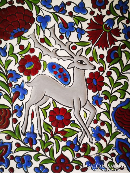 Greek tile with deer pattern