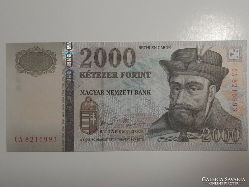 2000 forint bankjegy  2003 UNC