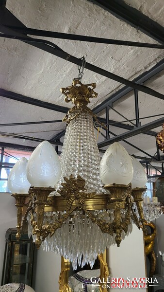 Empire copper chandelier