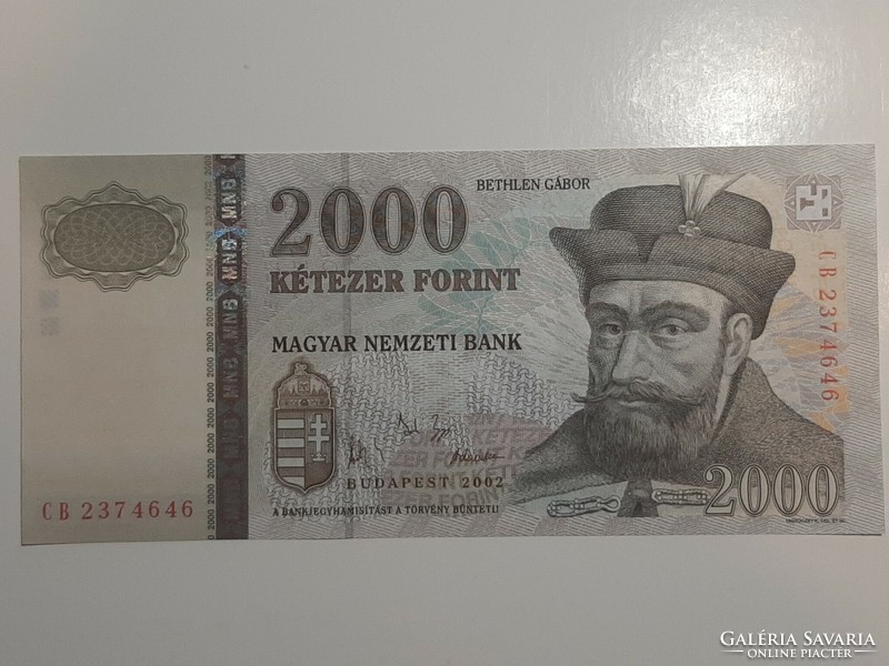 2000 HUF banknote 2002 unc