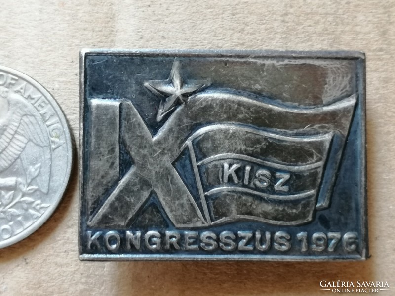 Small - ix. Kisz congress 1976 badge
