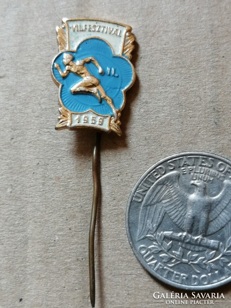 Vit - world youth festival 1959 ii. Badge/badge