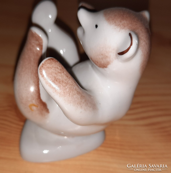 Kézzel festett Kőbányai porcelán maci